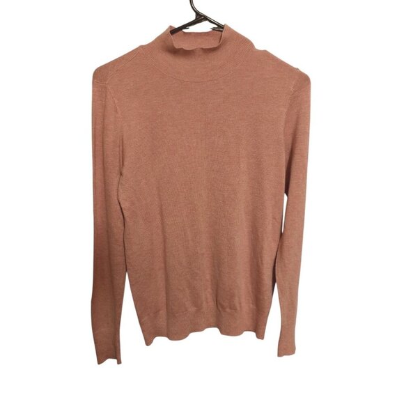 Ann Taylor Loft Light Acid Pink Women's Size Small NWT Long Sleeve Turtleneck - Picture 1 of 14